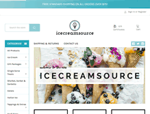 Tablet Screenshot of icecreamsource.com